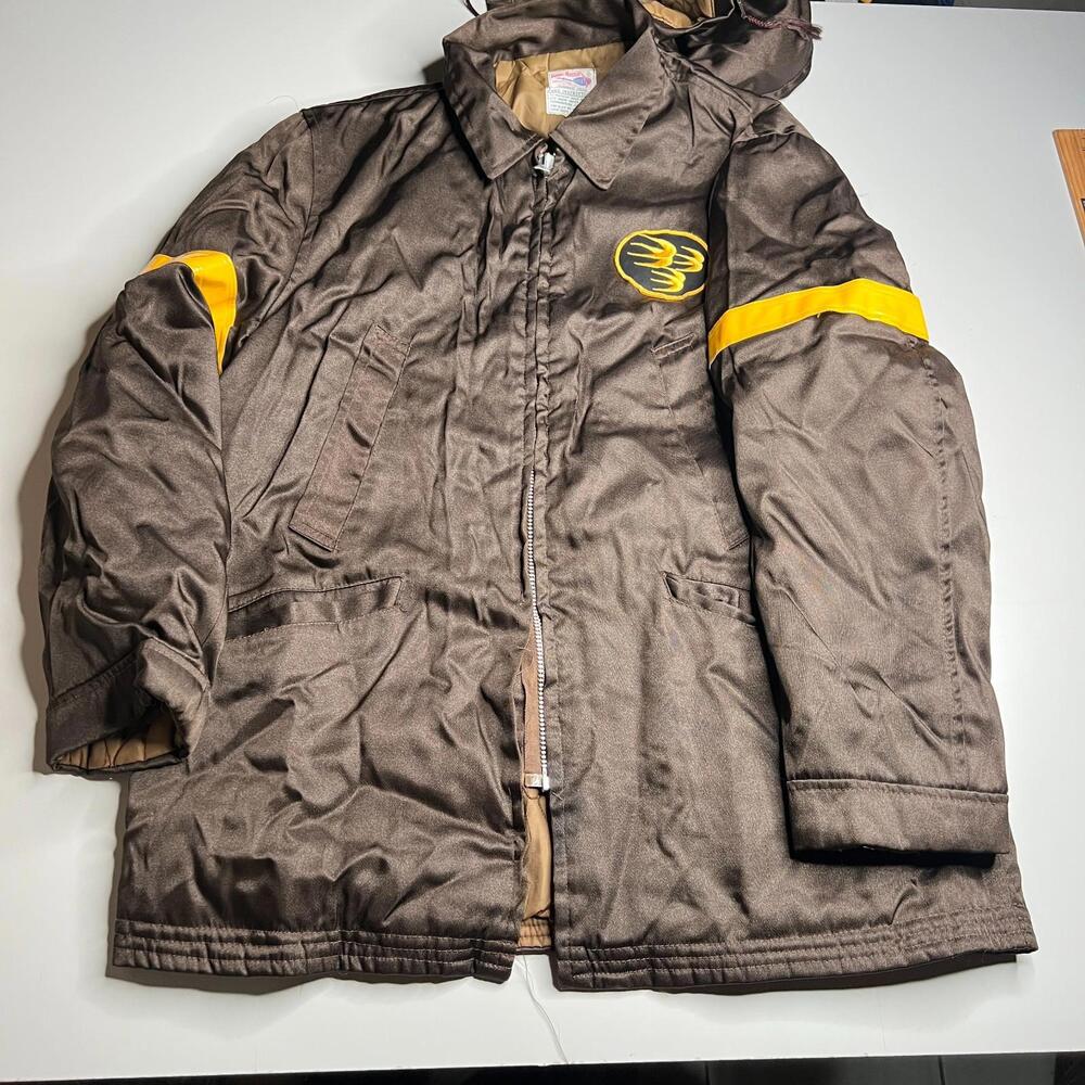 60s 70s Vintage Ozark Airlines Uniform Jacket Fight-Master USA Airline Workwear